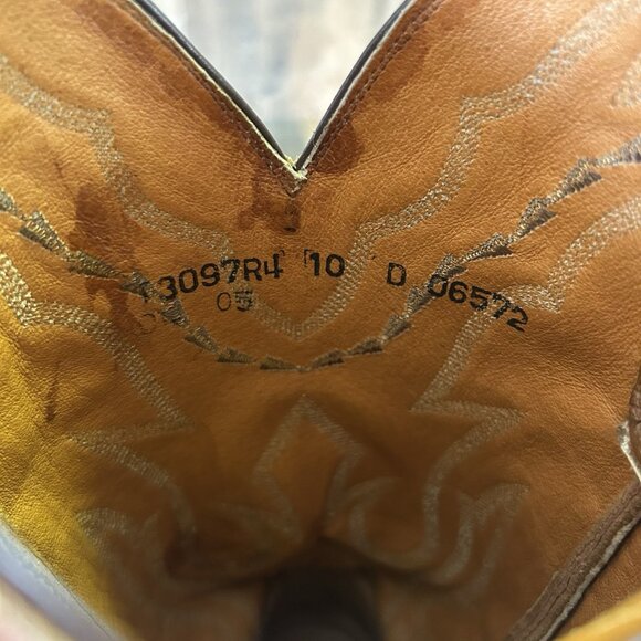 Lucchese 2000 Western T3097R4 Cowboy Boots Mens 10 D - Picture 5 of 12